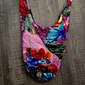 Beautiful Floral Hobo Bag